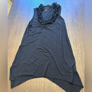 INC International Concepts Ruffle Tank Tunic Top Sleeveless Flowy Small